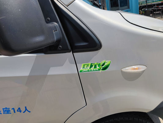 JAC Gebruikte minibus 14 zitplaatsen Gebruikte passagiersbus met Euro 6 emissie standaard en 3570mm wielbasis