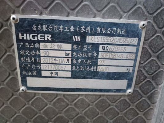 King Long Gebruikte 23-persoonsbus Betrouwbaar Tweedehands Model Linker Stuur