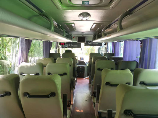 Gebruikte bussen 32 zitplaatsen Yutong Diesel motor, handmatig Gebruikte bussen