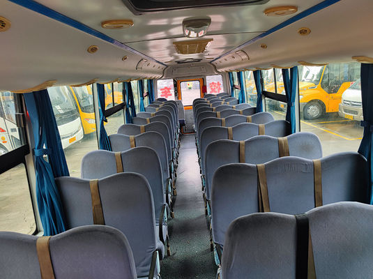 Diesel Euro 4 Afgetreden schoolbus Dongfeng 56 zitplaatsen Gele schoolbus