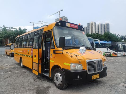 Shang Rao Tweedehands 52 zitplaatsen Bus LHD Stuurpositie Diesel Vooraf bezette schoolbussen