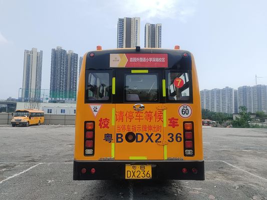 Shang Rao Tweedehands 52 zitplaatsen Bus LHD Stuurpositie Diesel Vooraf bezette schoolbussen