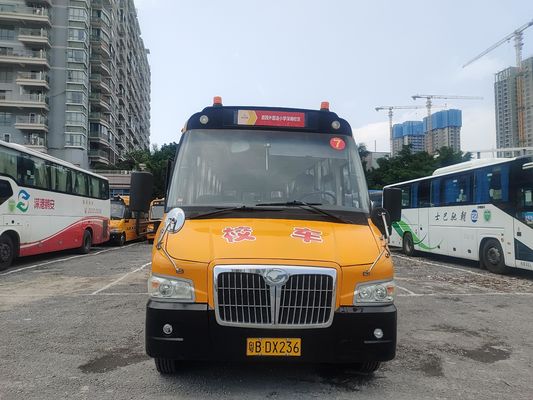 Shang Rao Tweedehands 52 zitplaatsen Bus LHD Stuurpositie Diesel Vooraf bezette schoolbussen