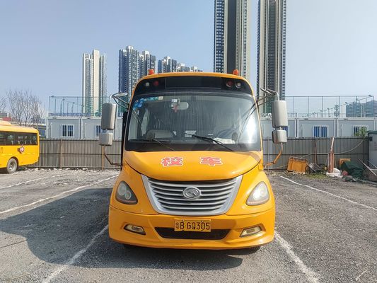 King Long 32 zitplaatsen bus Tweedehands schoolbus Geel Diesel brandstof type