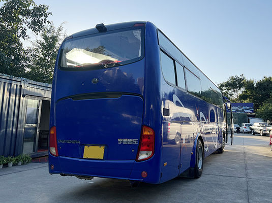 Blauwe gebruikte bus 51 zitplaatsen Euro 4 emissie norm
