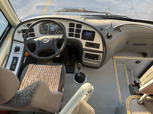 Blauwe gebruikte bus 51 zitplaatsen Euro 4 emissie norm