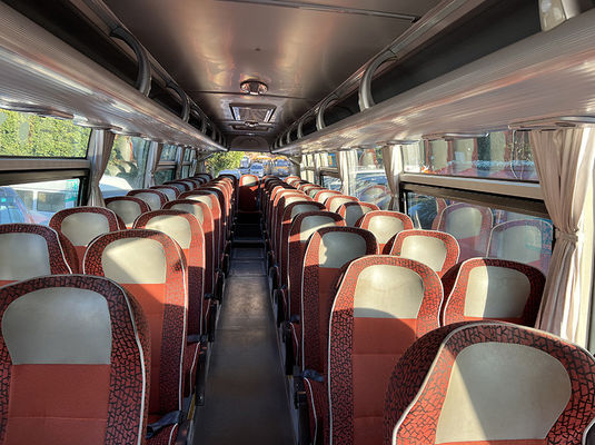 Blauwe gebruikte bus 51 zitplaatsen Euro 4 emissie norm