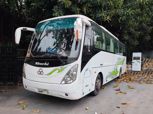 Elektrische gebruikte passagiersbus met 46 zitplaatsen Middelgrote gebruikte intercitybussen