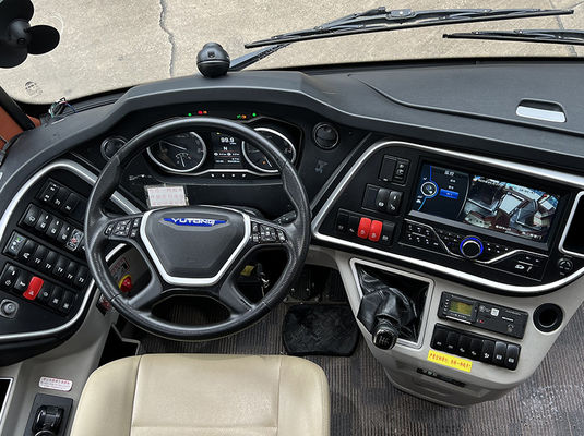 Handmatig gebruikte dieselbussen, 50 zitplaatsen bus tweedehands ISO gecertificeerd