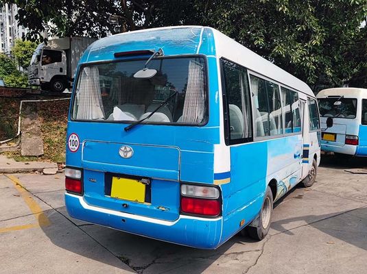 LHD 23 zitplaatsen Gebruikte achtbaanbus, Toyota Gebruikte dieselauto's