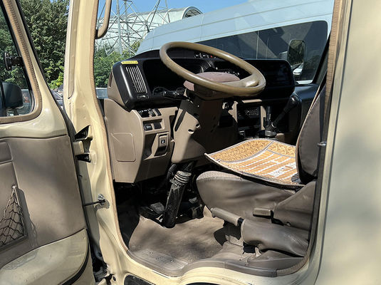 10-23 zitplaatsen Gebruikte Coster Bus Handgeschakelde transmissie Met comfortabele zitplaatsen