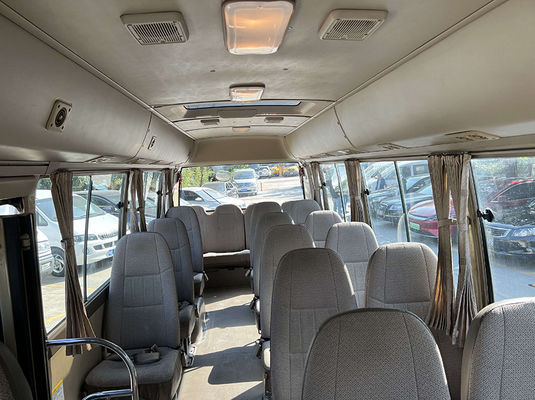 10-23 zitplaatsen Gebruikte Coster Bus Handgeschakelde transmissie Met comfortabele zitplaatsen