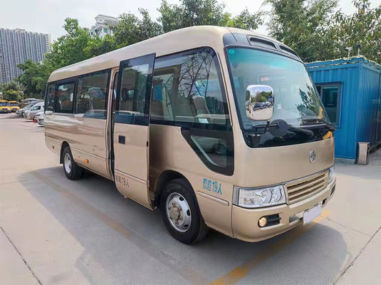 Golden Dragon Gebruikte LHD Vans Diesel AC Gebruikte kleine bussen 19 zitplaatsen