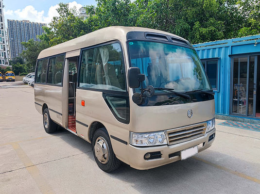 Golden Dragon Gebruikte kleine bestelwagens 19 zitplaatsen Euro 4 LHD AC Met handgeschakelde transmissie