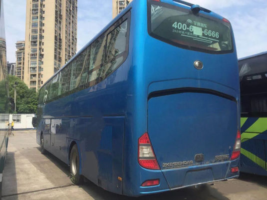 55-60 zitplaatsen Gebruikte passagiersbus 100 km/u Tweedehandsbussen met linkshandige stuurwiel