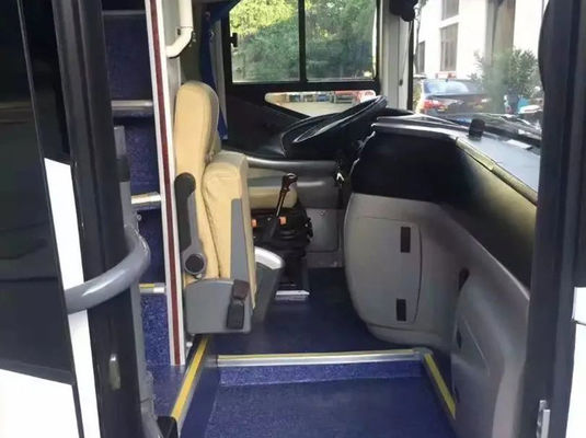 55-60 zitplaatsen Gebruikte passagiersbus 100 km/u Tweedehandsbussen met linkshandige stuurwiel