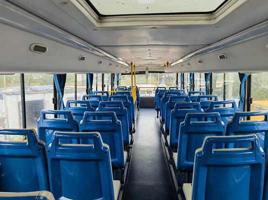 Yucai Diesel gebruikte passagiersbus 72 zitplaatsen handmatige tweedekkerbus