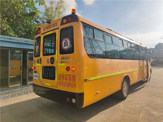 Automatische gele schoolbussen met 46 zitplaatsen tweedehands schoolbus