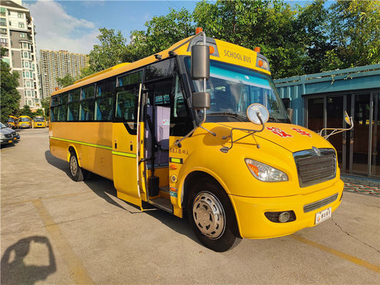 Automatische gele schoolbussen met 46 zitplaatsen tweedehands schoolbus