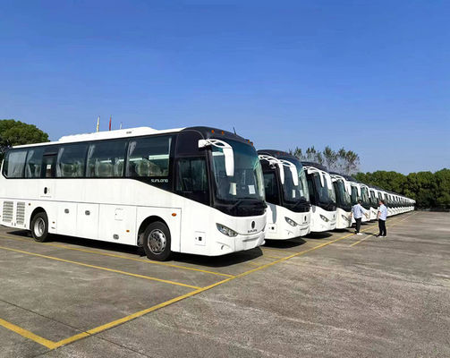 Tweedehands busbus met een verplaatsing van 8300 ml ShenLong 10m 36 zitplaatsen SLK6102 RHD CNG bus