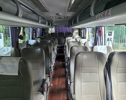 YTM280-CV4-H Motor Gebruikte Elektrische Bus Bus 33 Zitplaatsen Coach Tweedehands Toeristenbussen