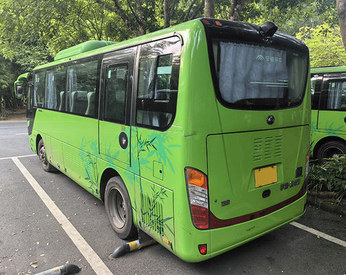 YTM280-CV4-H Motor Gebruikte Elektrische Bus Bus 33 Zitplaatsen Coach Tweedehands Toeristenbussen