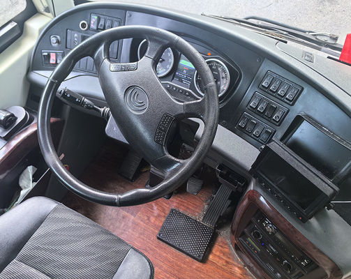 YTM280-CV4-H Motor Gebruikte Elektrische Bus Bus 33 Zitplaatsen Coach Tweedehands Toeristenbussen