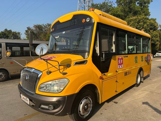 36 zitplaatsen gele dieselmotor LHD ZK6669DX7 Uesd schoolbus Made in China