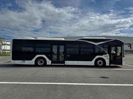 12m Elektrische Zonson 31 Zitplaatsen LHD Stadsbus met 2 Passagiersdeuren en 30 Zitplaatsen