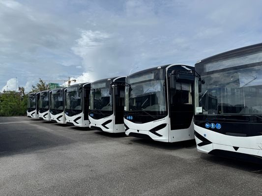 12m Elektrische Zonson 31 Zitplaatsen LHD Stadsbus met 2 Passagiersdeuren en 30 Zitplaatsen