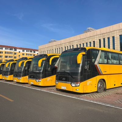 Tweedehands bussen met schokabsorptie Dubbellageglas en warme lucht Nationale IV-emissie standaard bulk verkoop aanbieding
