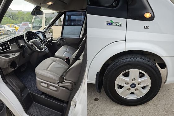 14-Zits Tweedehands Minibus Diesel Jiangling Transit CN-4 Bestelwagen met 145 km/u Topsnelheid