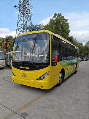 New Energy Pure Electric Shuchi Bus 62/31 Zitplaats Gele Tweedehands LHD City Bus