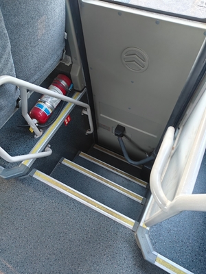 Elektrisch motortype 48-zitplaatsen tweedehands zuiver elektrische bus van Golden Dragon in 2018 met achterbaan van 1860